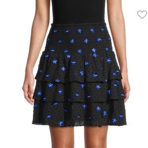 Maje Jalao tiered floral embroidered skirt, Maje 3, US M/L excellent condition